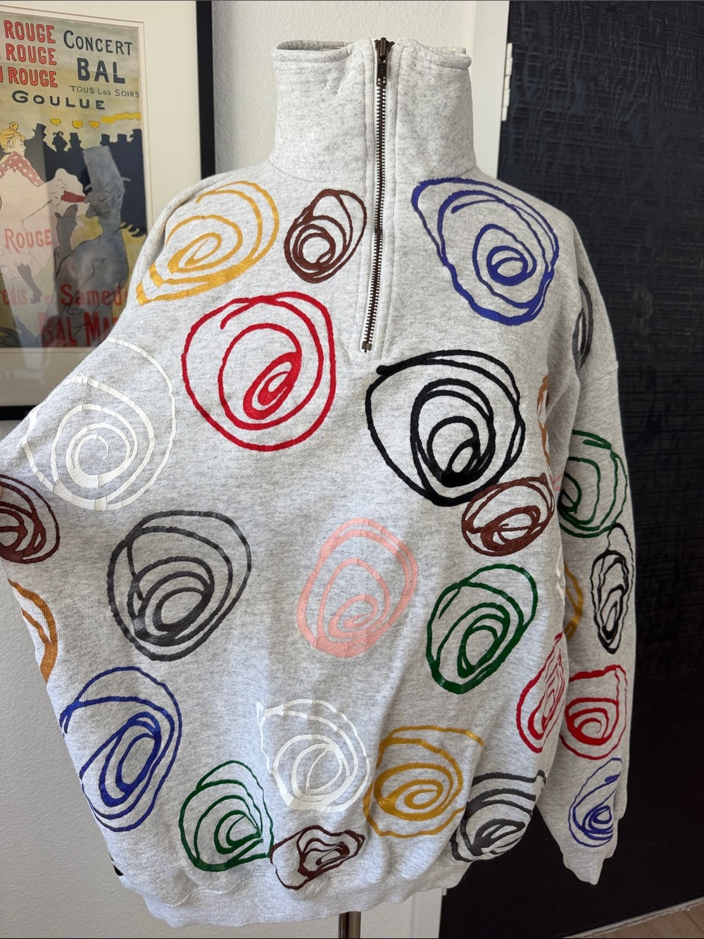 Vintage Hand Painted Swirl Sweatshirt - Picture 3 of 12